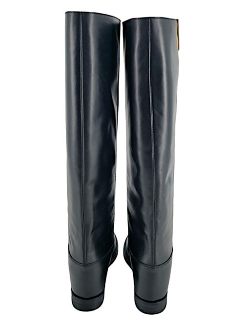 women's leather boot black Via Roma 15 | 2568NERO